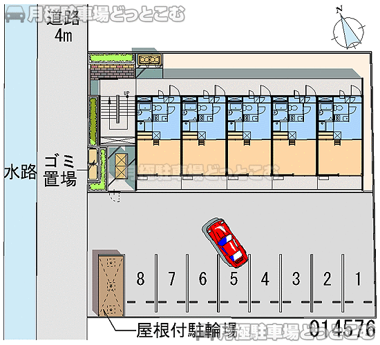 姫路市安田2－82の月極駐車場1