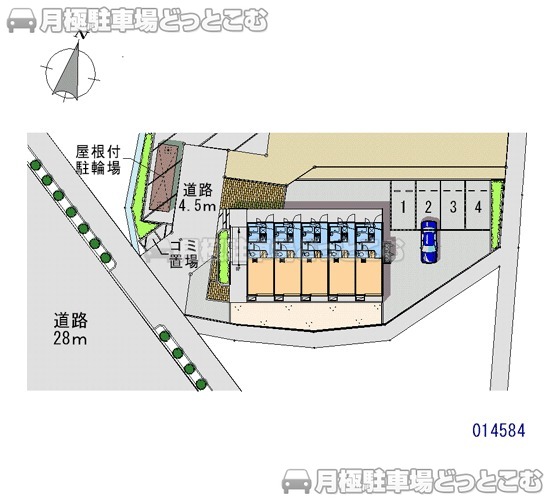 八王子市大塚1508－3の月極駐車場1