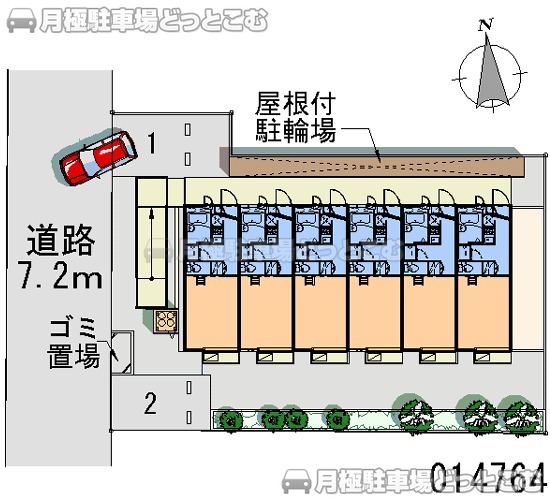 大和市中央林間2－7－7の月極駐車場1