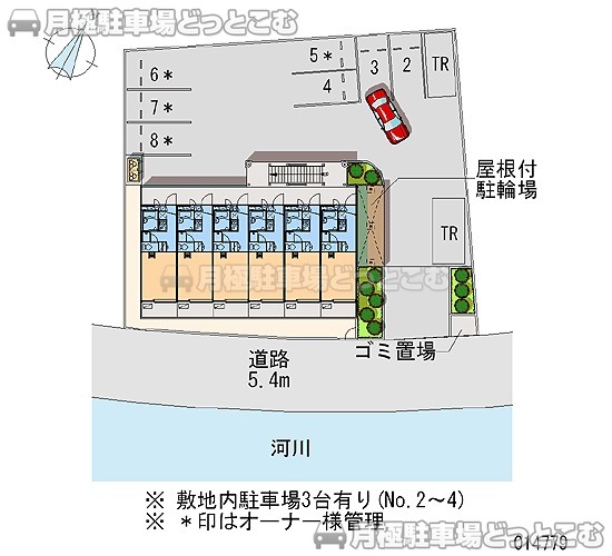 川崎市麻生区岡上1－20－10の月極駐車場1