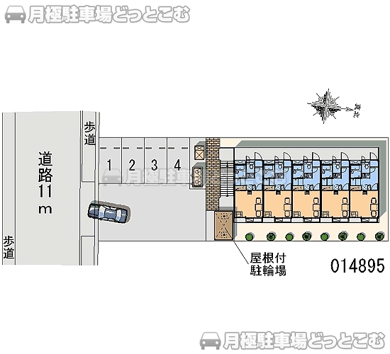 名古屋市西区比良1－44の月極駐車場2