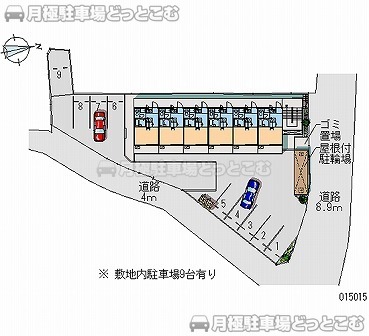 広島市安佐南区祇園8－14－54の月極駐車場2
