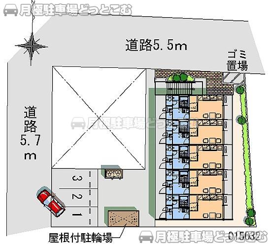 岐阜市加納梅田町23の月極駐車場1