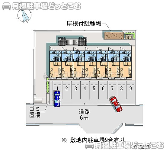神戸市北区藤原台北町3－15－4の月極駐車場2