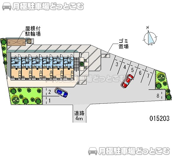 八王子市館町402の月極駐車場1