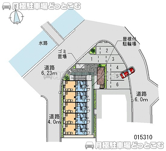 高槻市辻子3－35－14の月極駐車場1