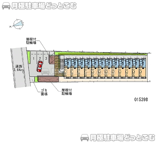 尼崎市南塚口町3－18－8の月極駐車場2