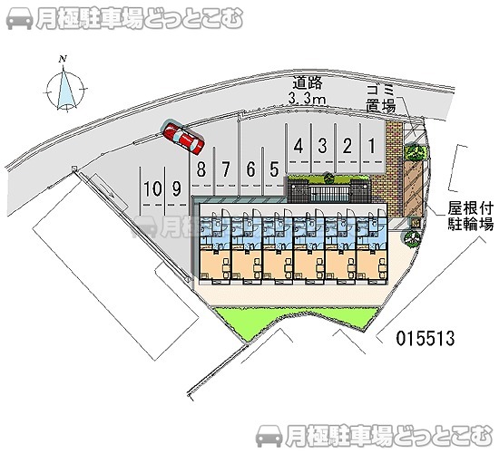 交野市星田5－22－27の月極駐車場1