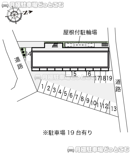 神戸市西区丸塚1－25－6の月極駐車場3