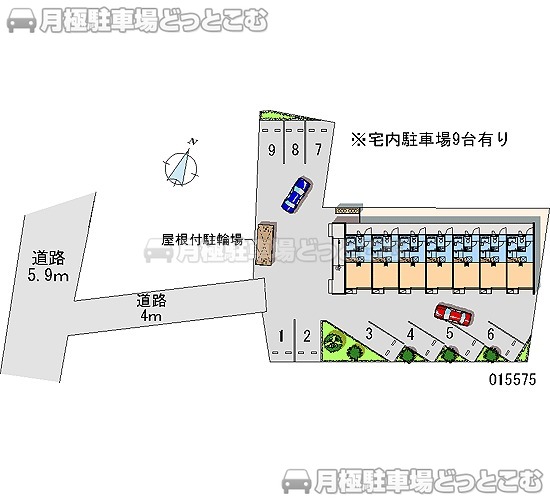 平塚市中原3－24－13の月極駐車場1