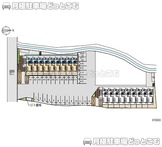 津山市上河原123－1の月極駐車場1