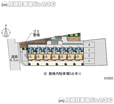 稲城市矢野口2745－1の月極駐車場2