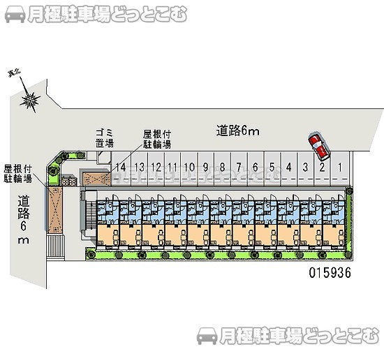 藤沢市白旗1－8－2の月極駐車場2