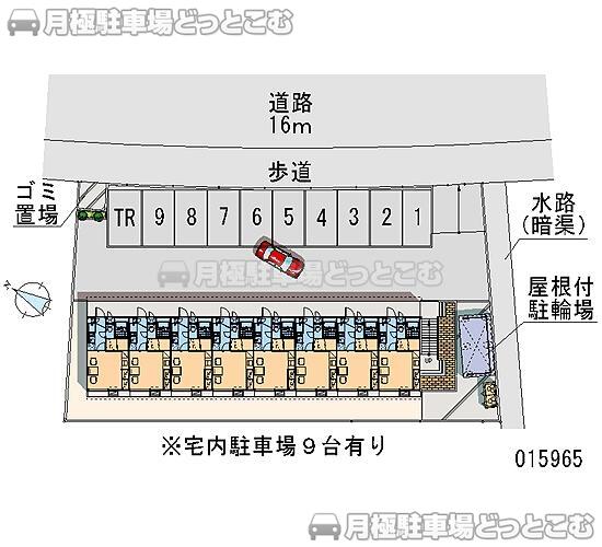 弘前市大清水1－13－3の月極駐車場1