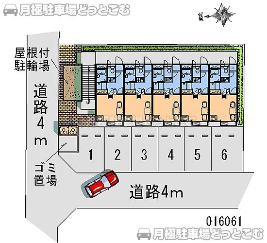 沼津市新沢田町17－8の月極駐車場2