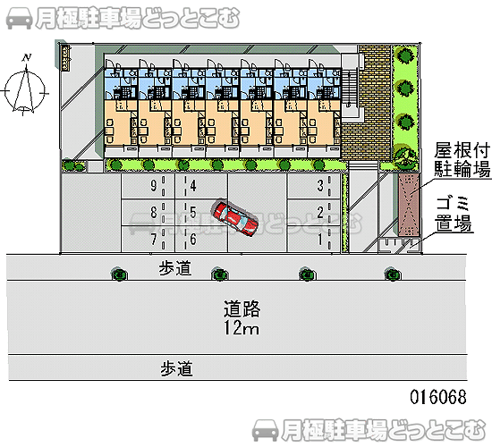 宮崎市学園木花台桜2－3－20の月極駐車場1