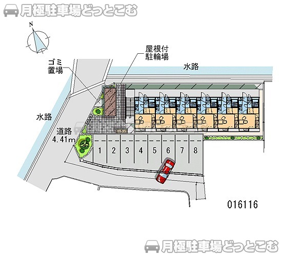 枚方市渚元町7－15の月極駐車場1