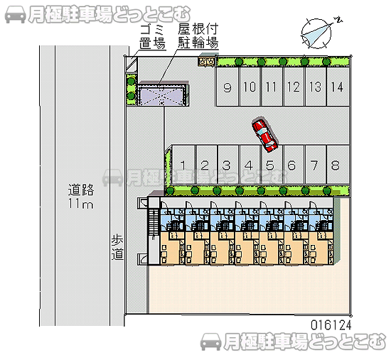 江別市向ケ丘55－4の月極駐車場2