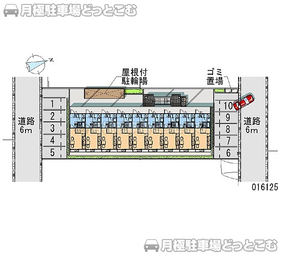 姫路市飾磨区中島1－391の月極駐車場1