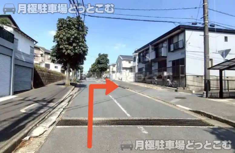 松戸市幸田5-7の月極駐車場3