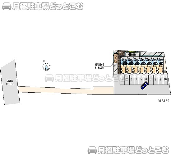 桐生市相生町5－385－1の月極駐車場2