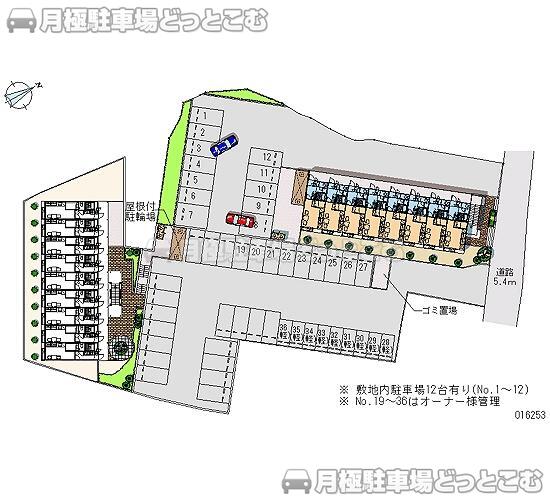 大村市久原2－1343－1の月極駐車場1