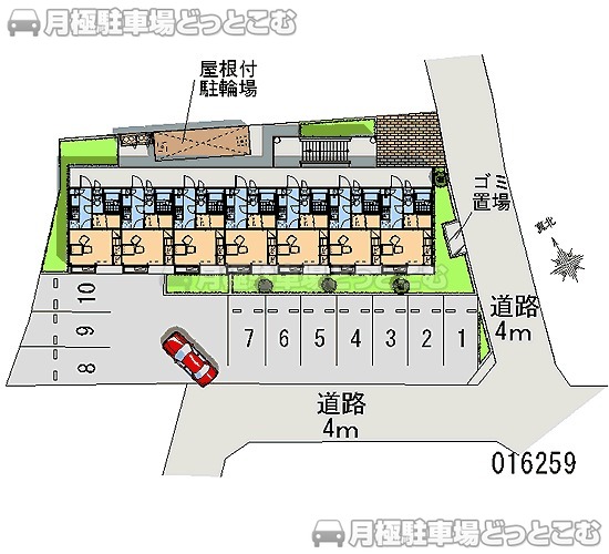 茅ヶ崎市常盤町7－48の月極駐車場2