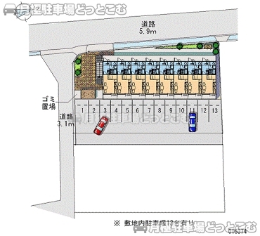 高松市勅使町828－1の月極駐車場2