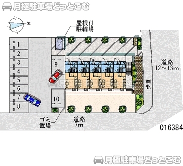 小千谷市若葉1－57の月極駐車場2