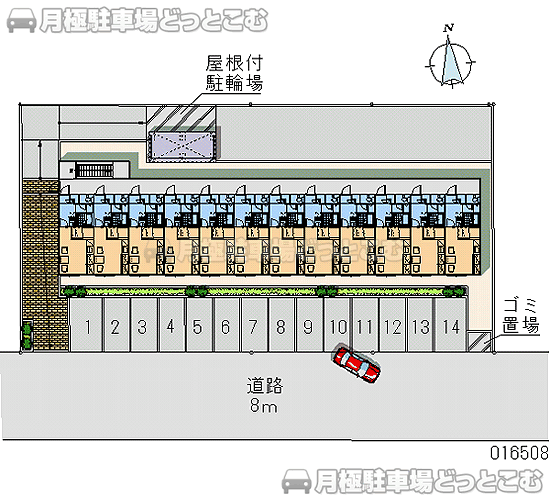 旭川市東光6条3－2－22の月極駐車場2