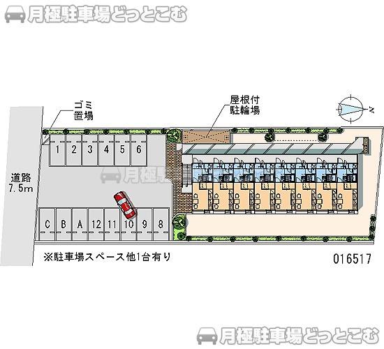 塩尻市広丘高出西村1842－1の月極駐車場1
