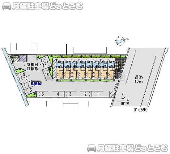 射水市小林209－1の月極駐車場1