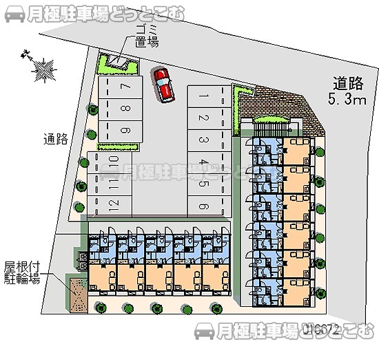 湖西市鷲津2511－4の月極駐車場1
