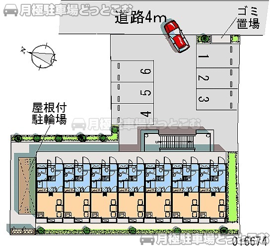 平塚市豊原町9－20の月極駐車場1
