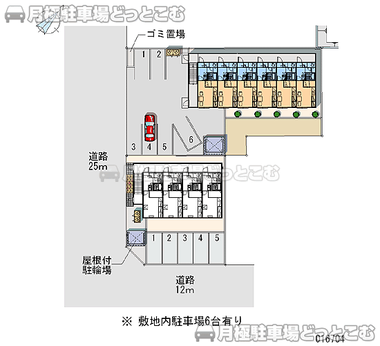 江別市東野幌本町38－14の月極駐車場2