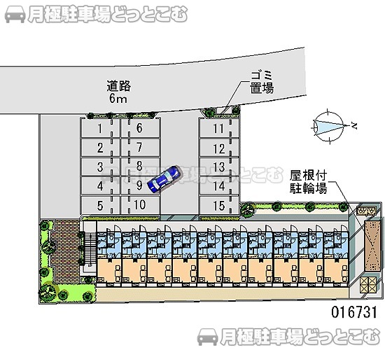 前橋市川原町2－19－6の月極駐車場2
