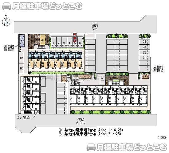 安曇野市豊科2176－2の月極駐車場1