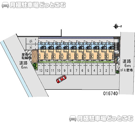 相馬市北飯渕1－3－3の月極駐車場1