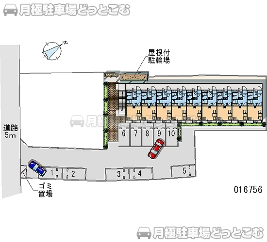 深谷市宿根503－9の月極駐車場2