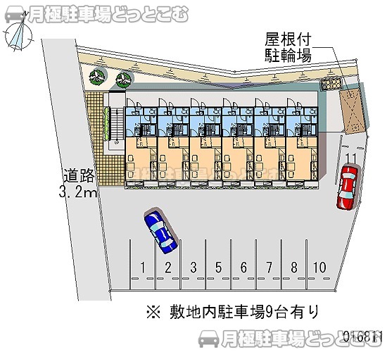 倉敷市玉島2－13－26の月極駐車場1