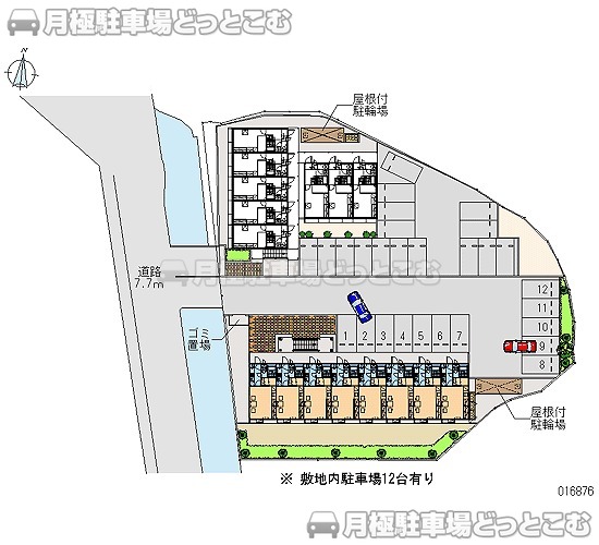 伊万里市立花町広田1462－6の月極駐車場1