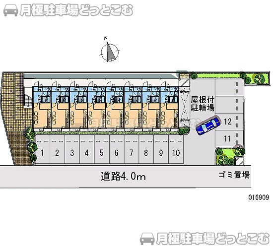 姫路市白国1－20－12の月極駐車場1