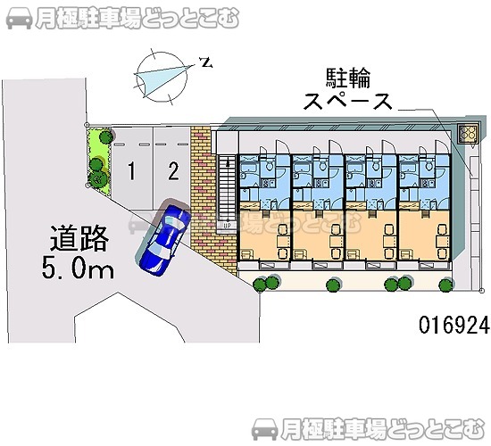 相模原市南区東大沼4－2－61の月極駐車場1