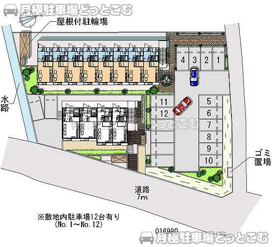 日立市諏訪町2－7－40の月極駐車場2