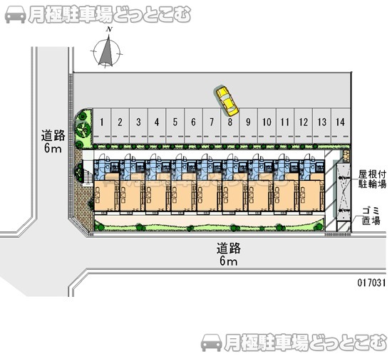 福山市大門町3－40－21の月極駐車場1