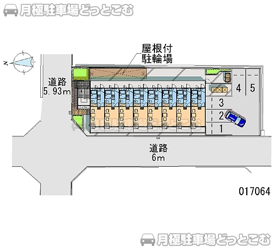 京都市下京区西七条比輪田町32－1の月極駐車場2