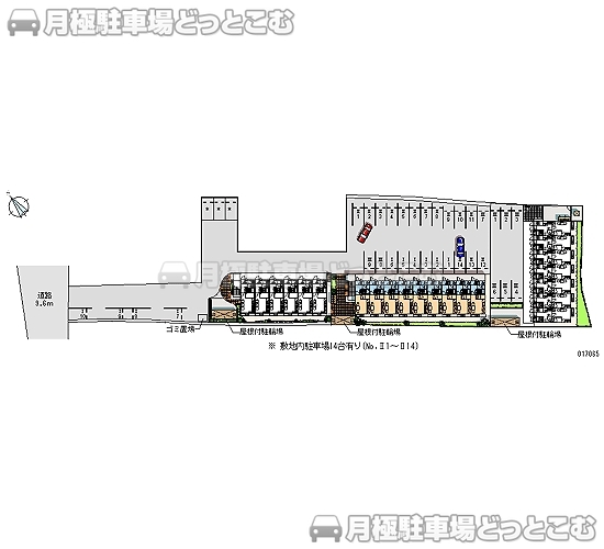 下松市美里町1－11－31の月極駐車場1