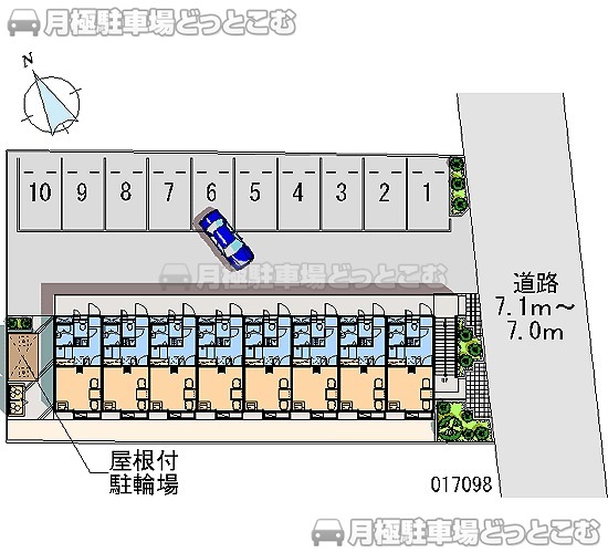 日光市平ケ崎486－2の月極駐車場1