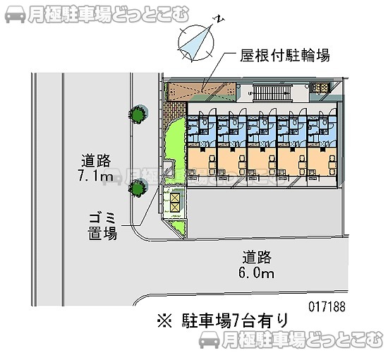 泉佐野市日根野7236の月極駐車場2