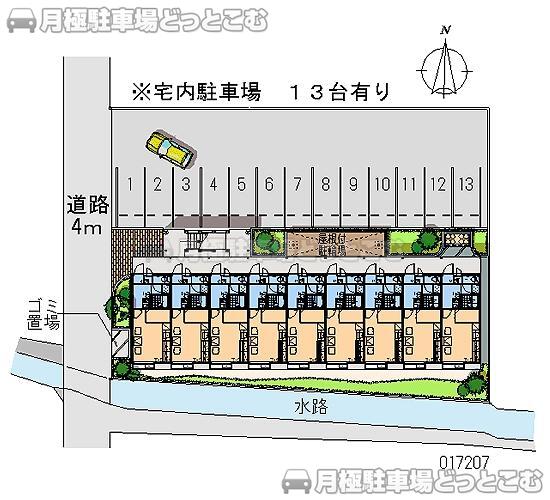 津山市川崎112－1の月極駐車場1